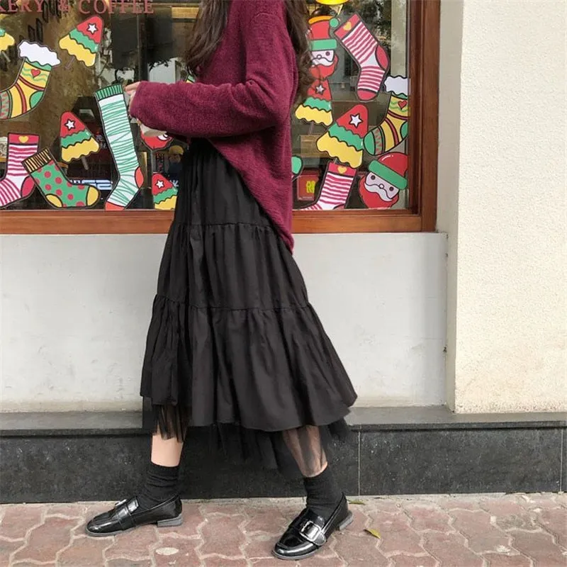 Autumn Lolita High Waist Skirts