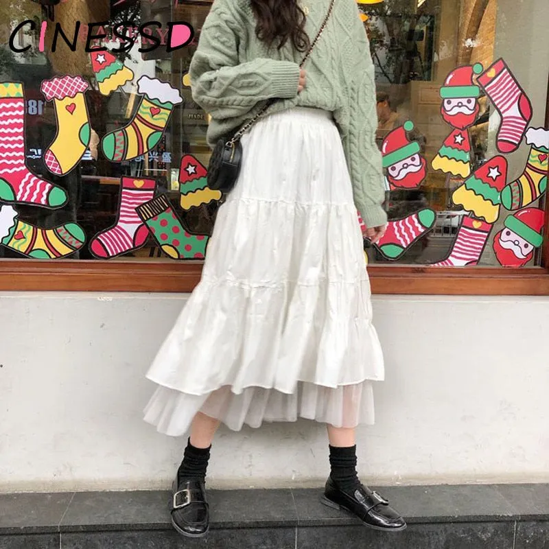 Autumn Lolita High Waist Skirts