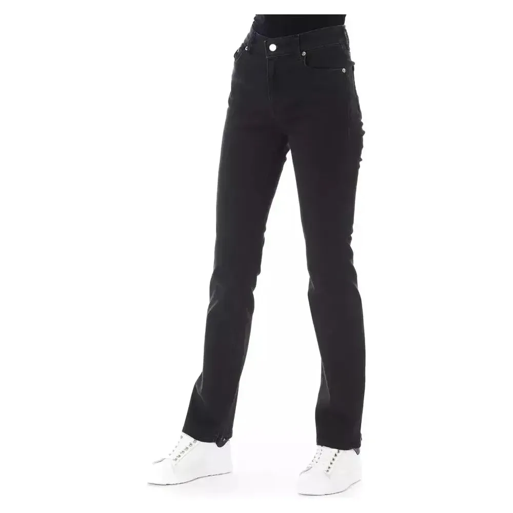 Baldinini Trend Black Cotton Women Jeans