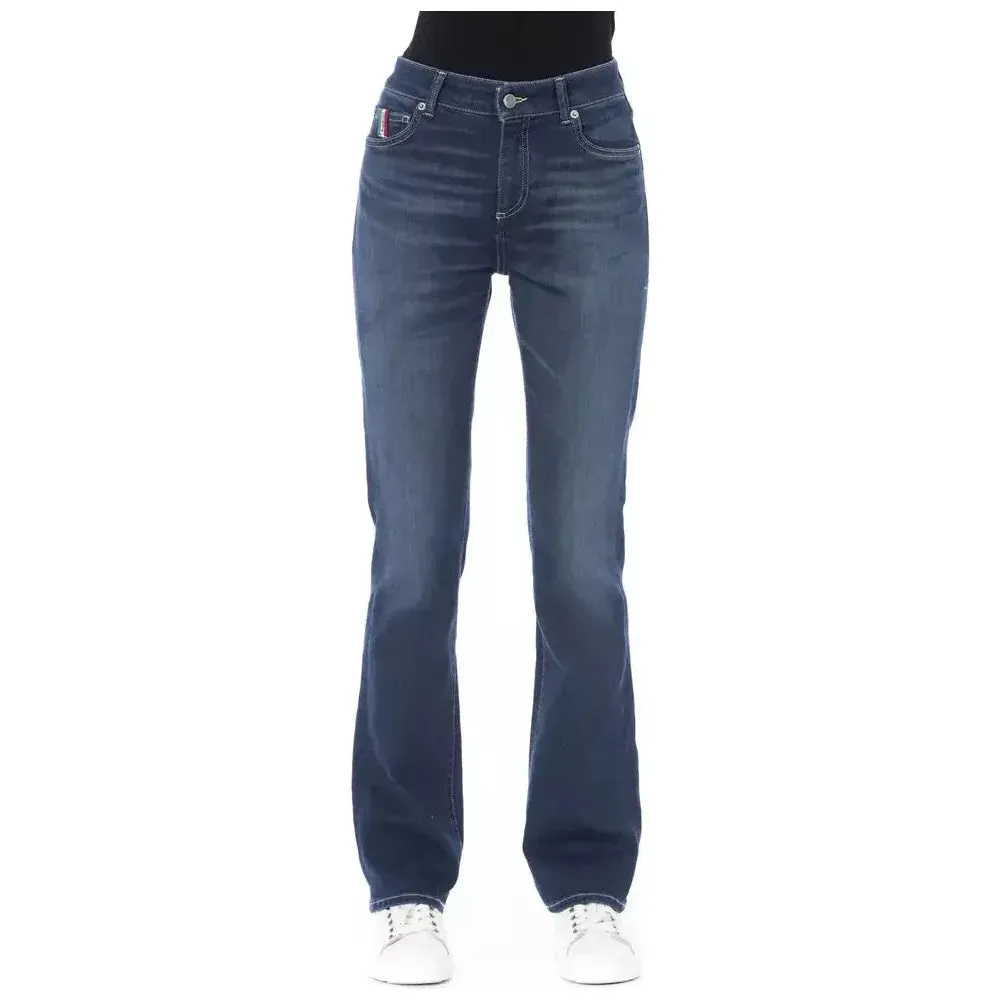 Baldinini Trend Blue Cotton Women Jeans