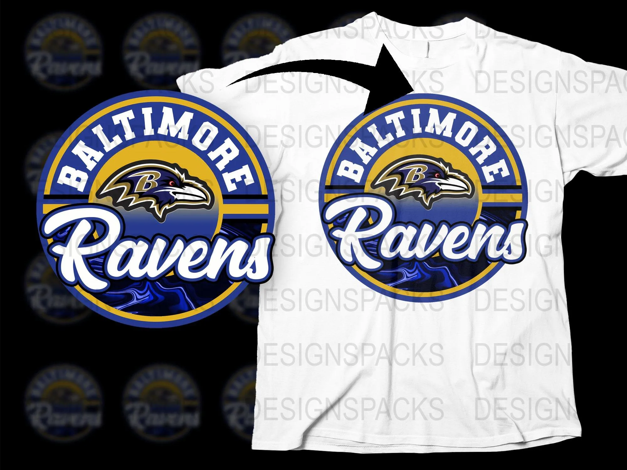 Baltimore Ravens Fan Gear Stylish Sports Png Digital Download