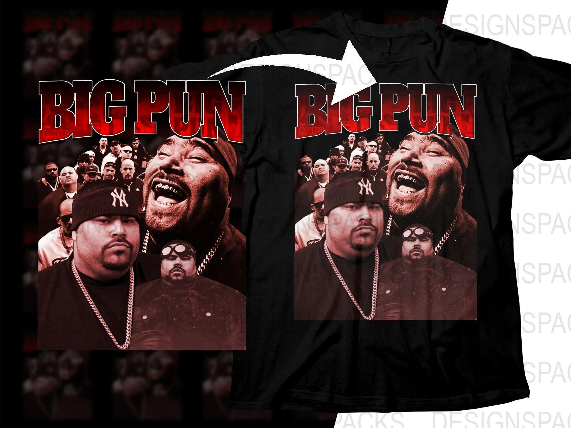 Big Pun Bootleg Graphic Design Png Digital Download