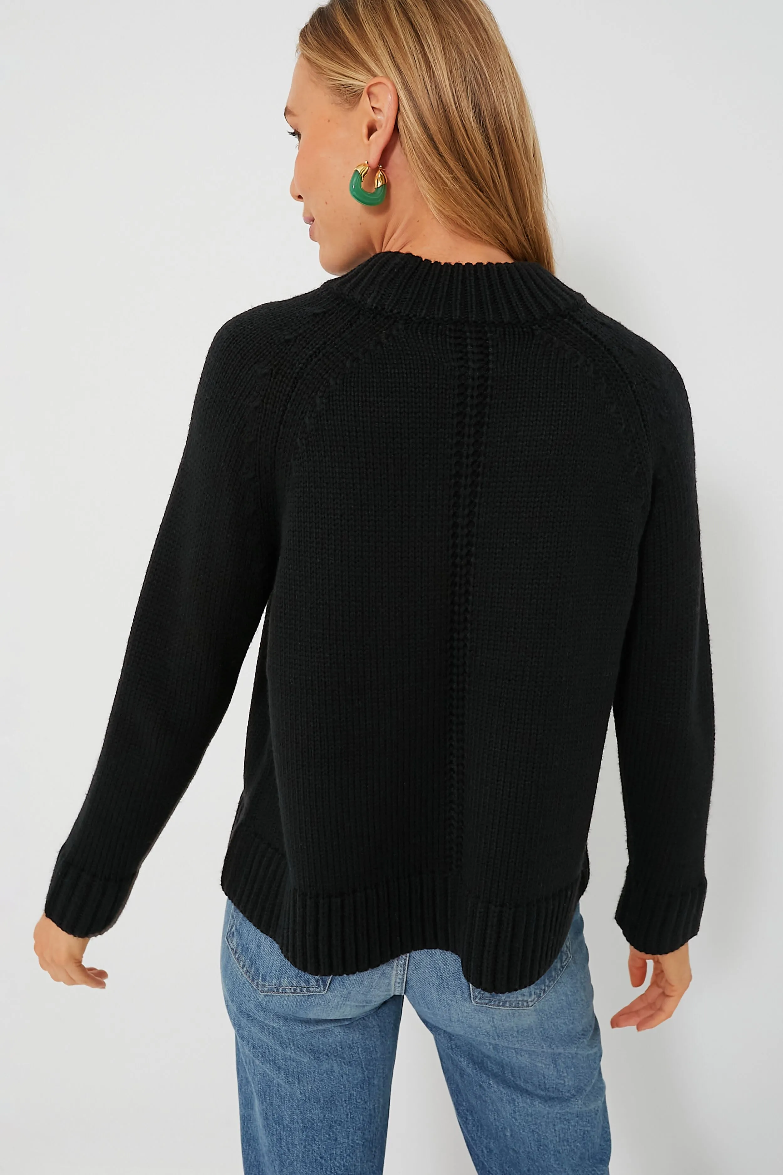 Black Crewneck Claude Sweater