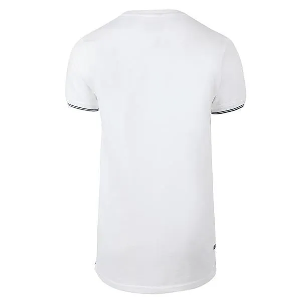 BOYS WHITE SHORT SLEEVE PRINT POCKET T-SHIRT