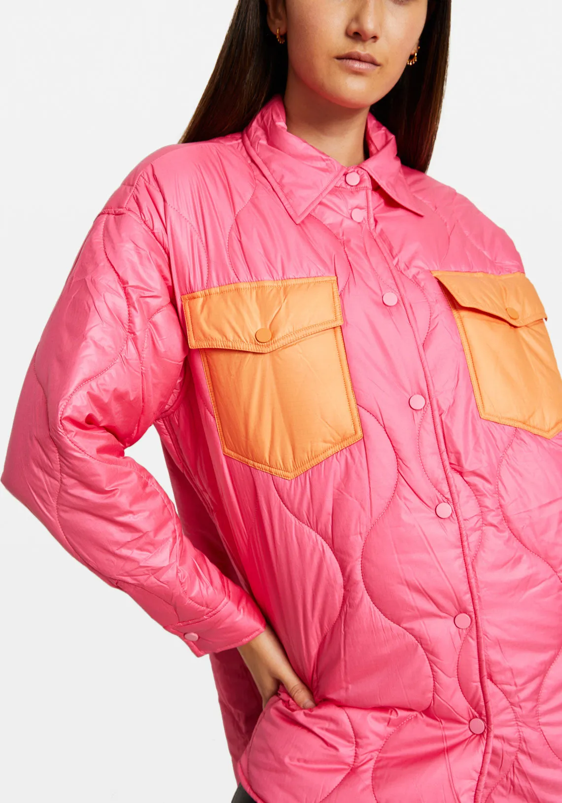 BUCKLEY JACKET ORANGE PINK