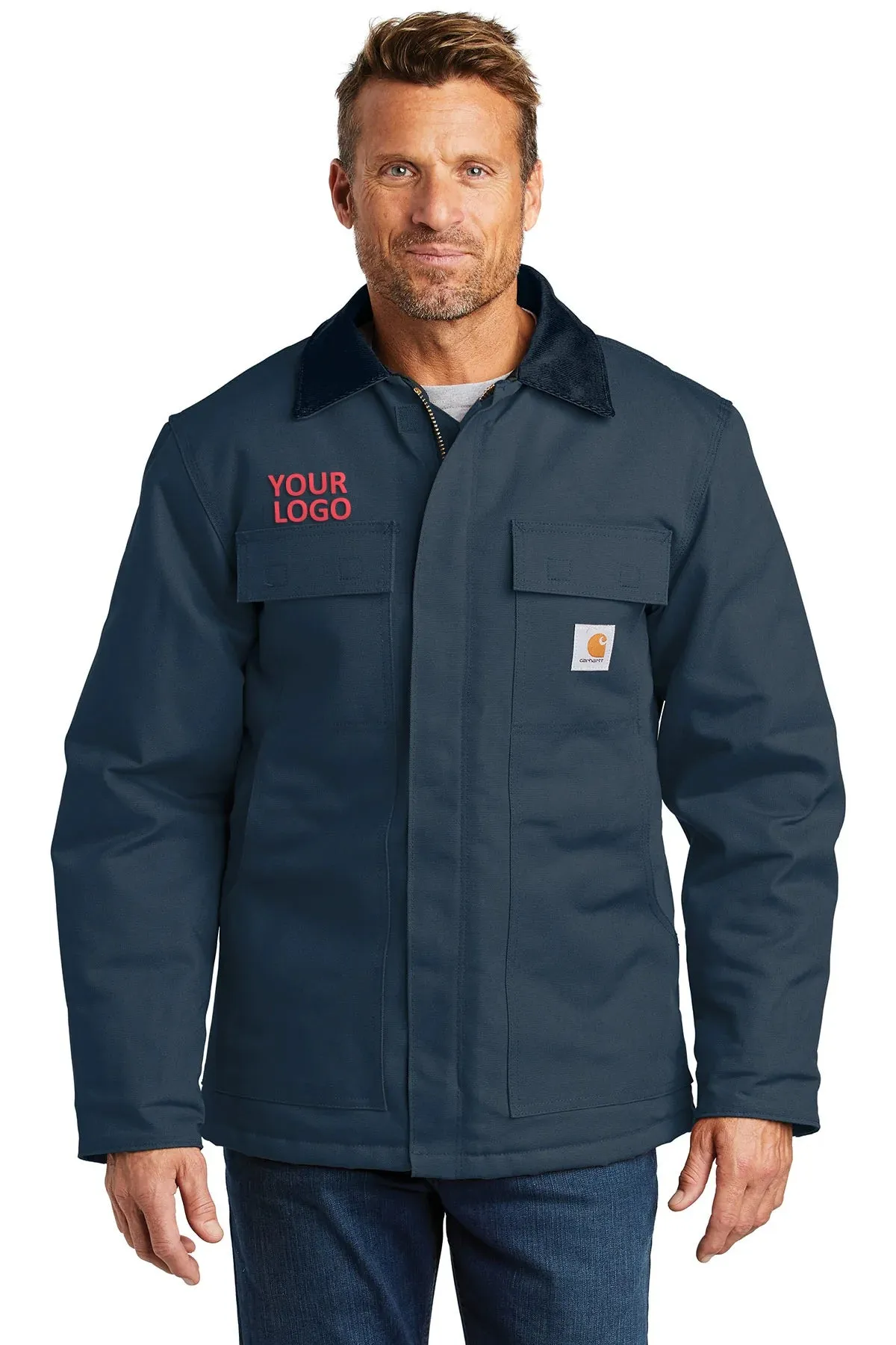 Carhartt Duck Traditional Customized Coats, Dark Navy