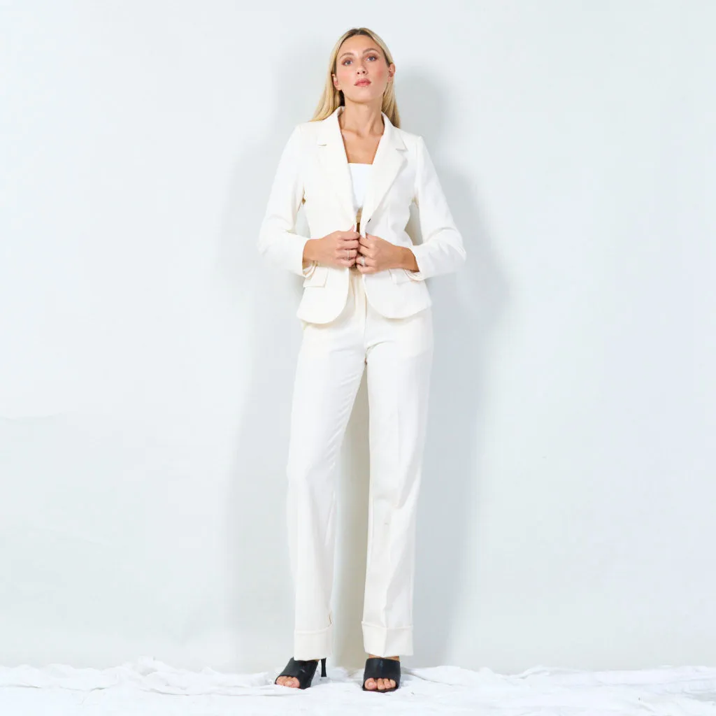 Classic tailored blazer with pockets wholesale