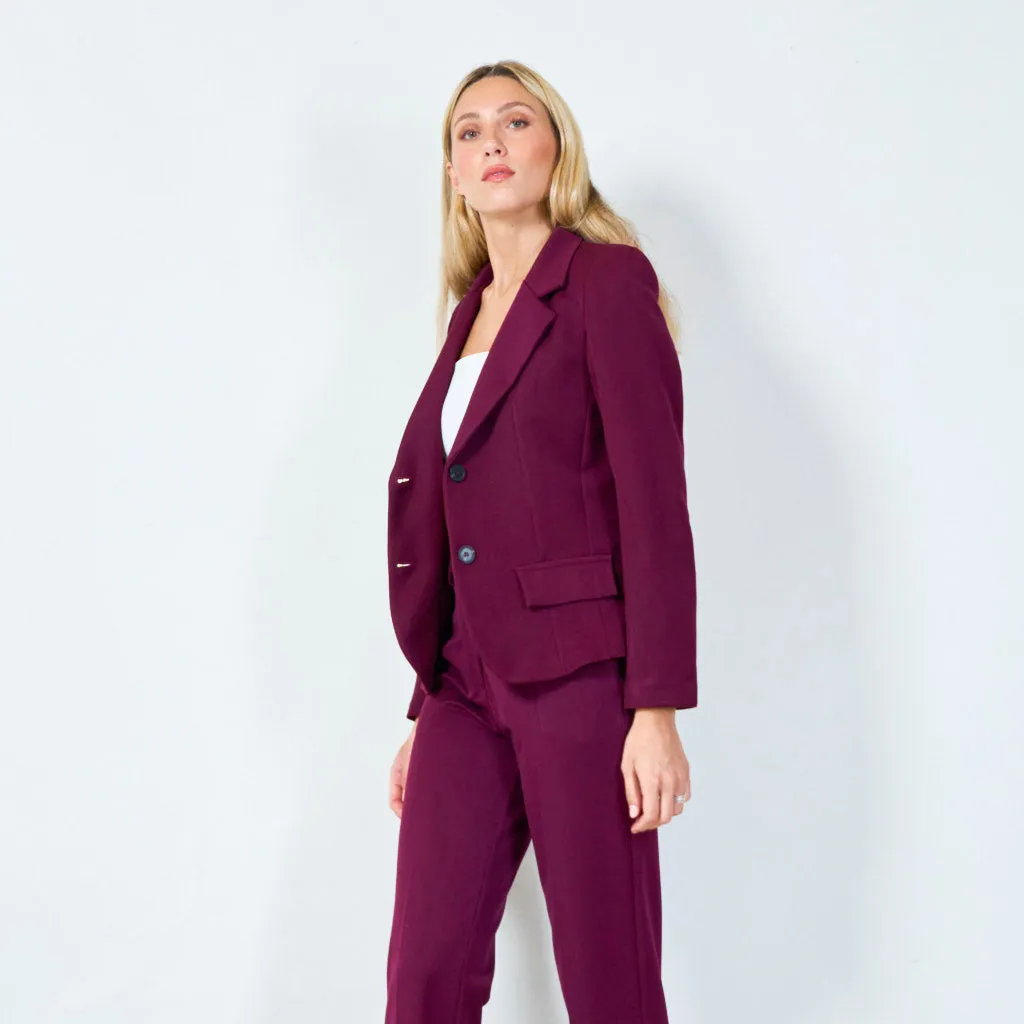 Classic tailored blazer with pockets wholesale