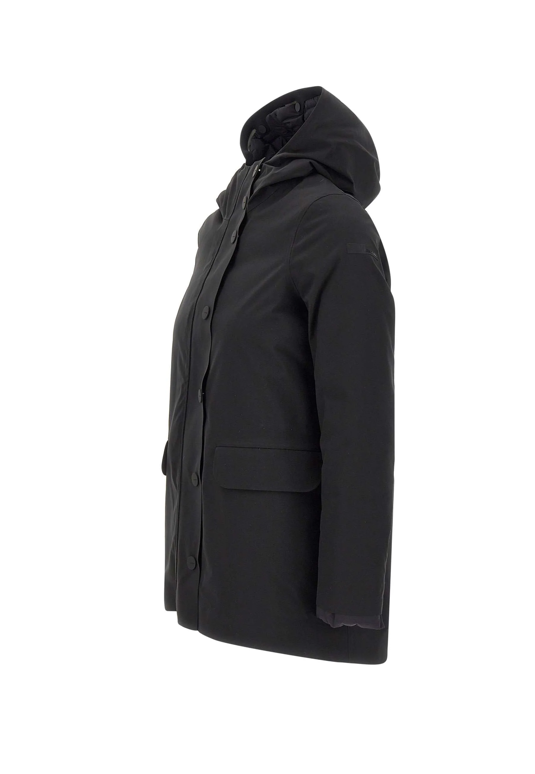 Color Detachable Parka with Hood