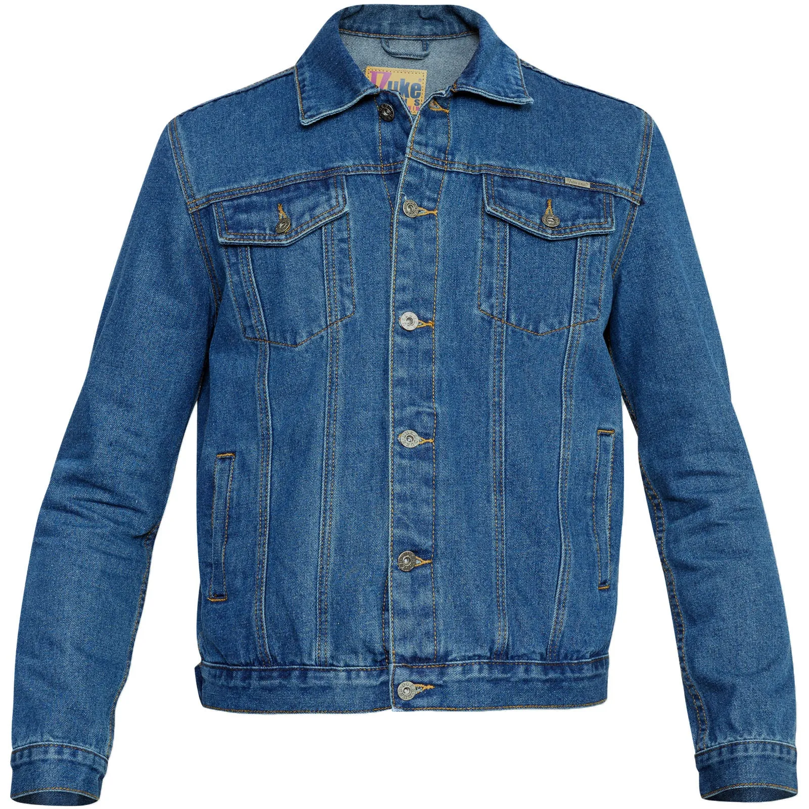 D555 Mens Big & Tall Western Style Trucker Denim Jacket