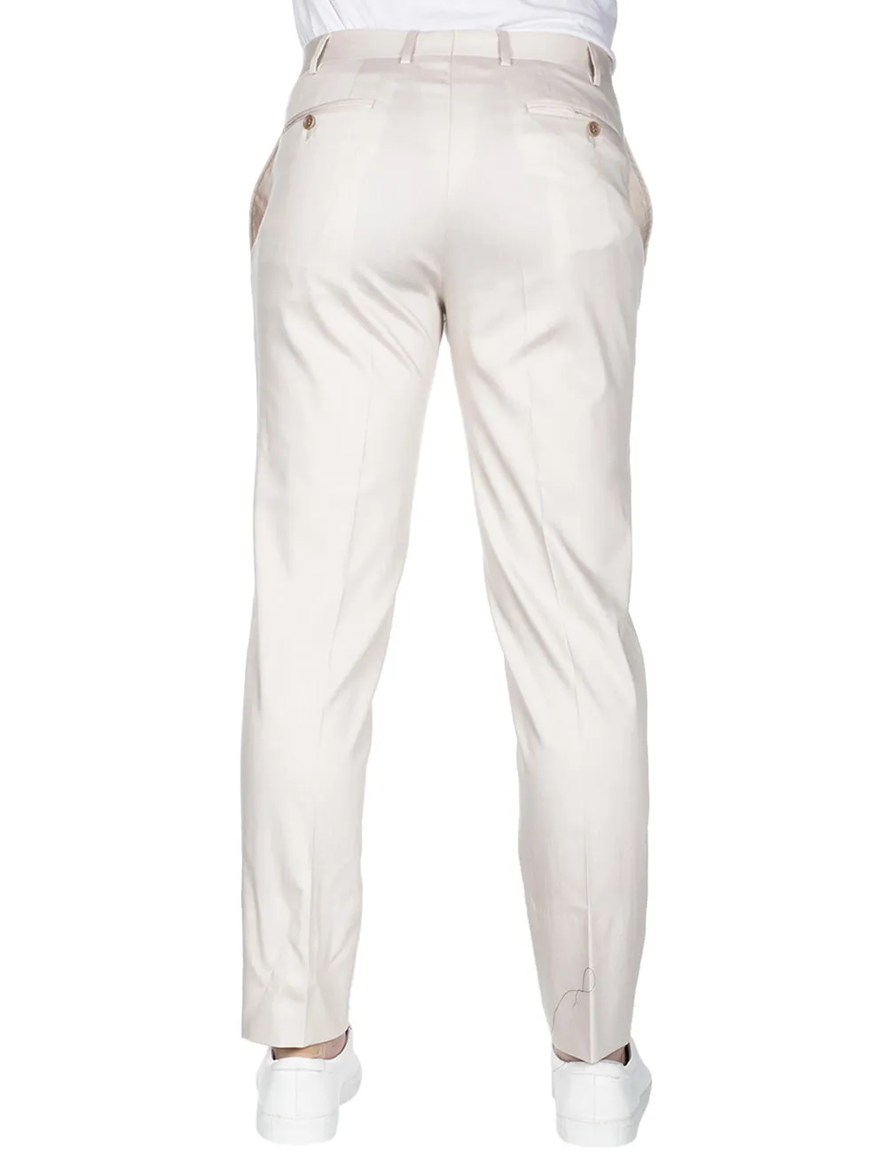 Formal Cotton Trouser Beige