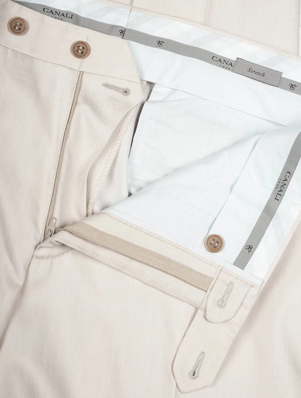 Formal Cotton Trouser Beige