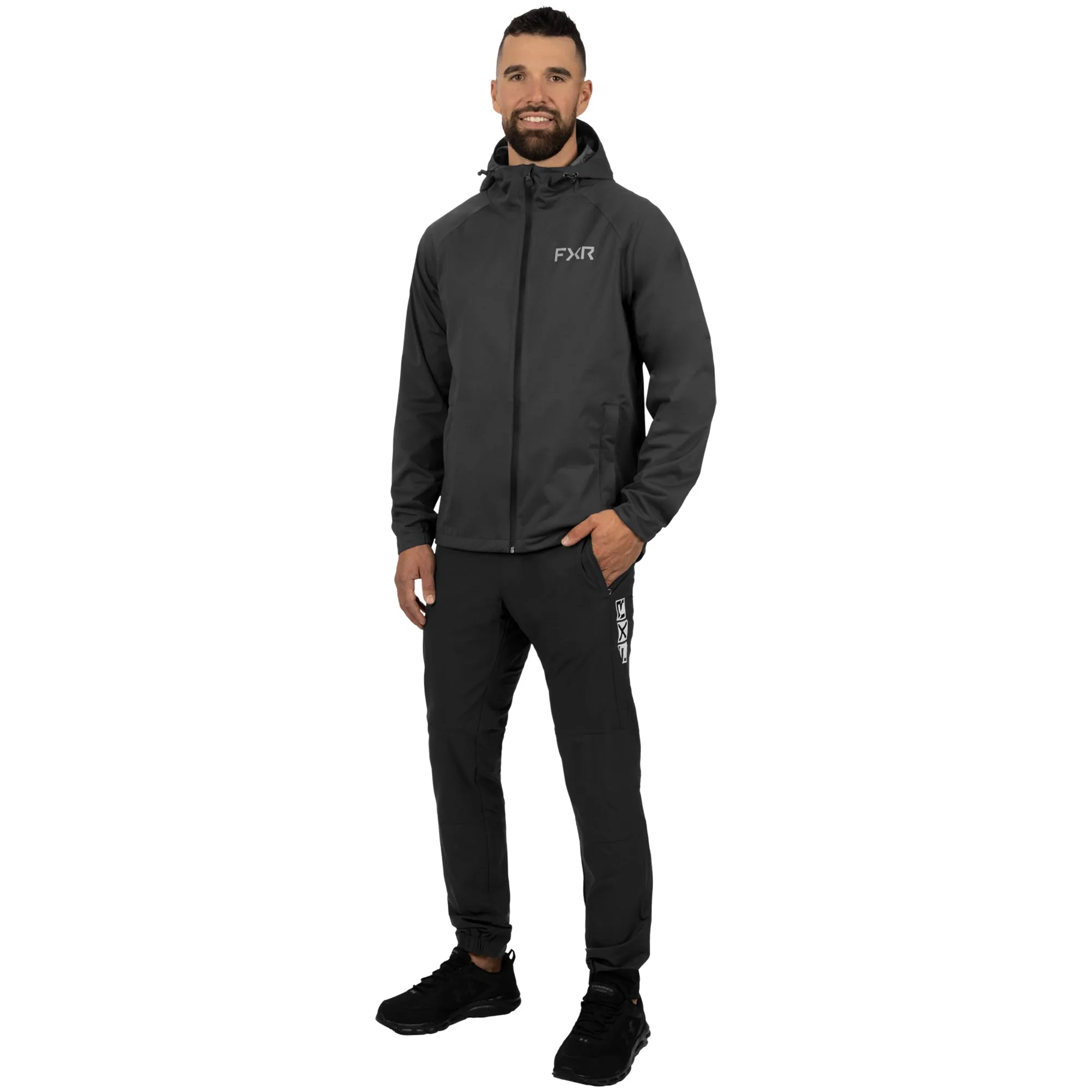 FXR Force Dual Laminate Jacket Asphalt Black