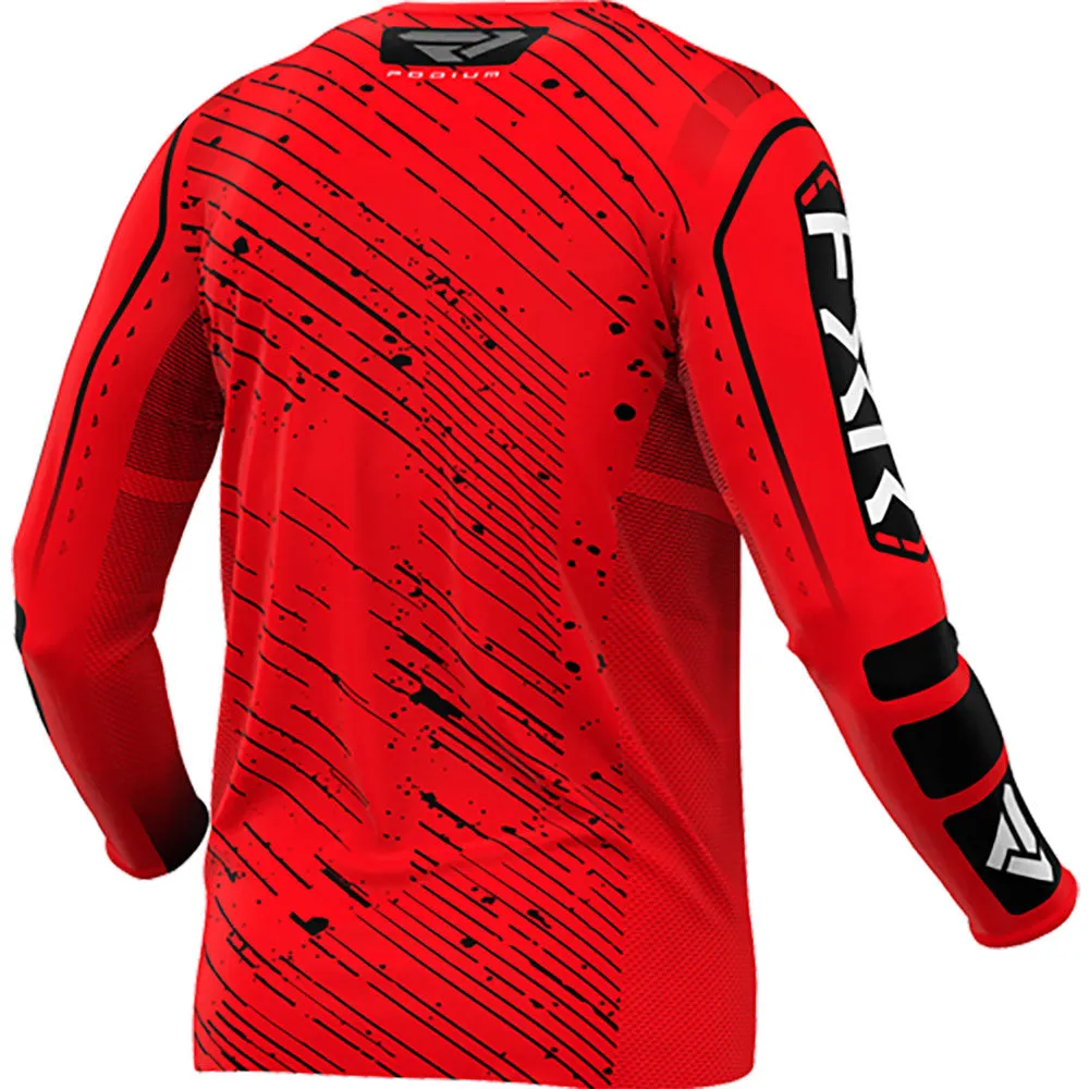 FXR Youth Podium MX Offroad Jersey Red/Black