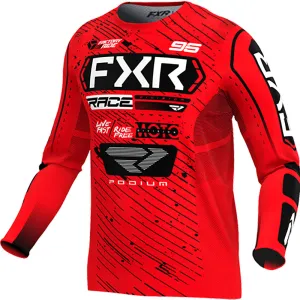 FXR Youth Podium MX Offroad Jersey Red/Black