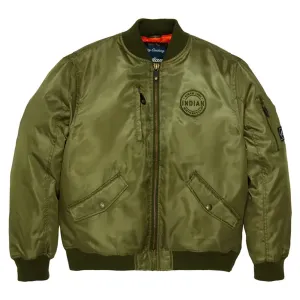 Indian Motorcycle Mens Rockford Bomber Jacket Green