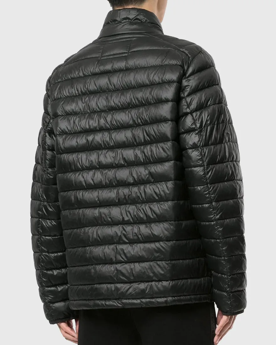 KARL LAGERFELD 505090 GUNMETAL PUFFER JACKET