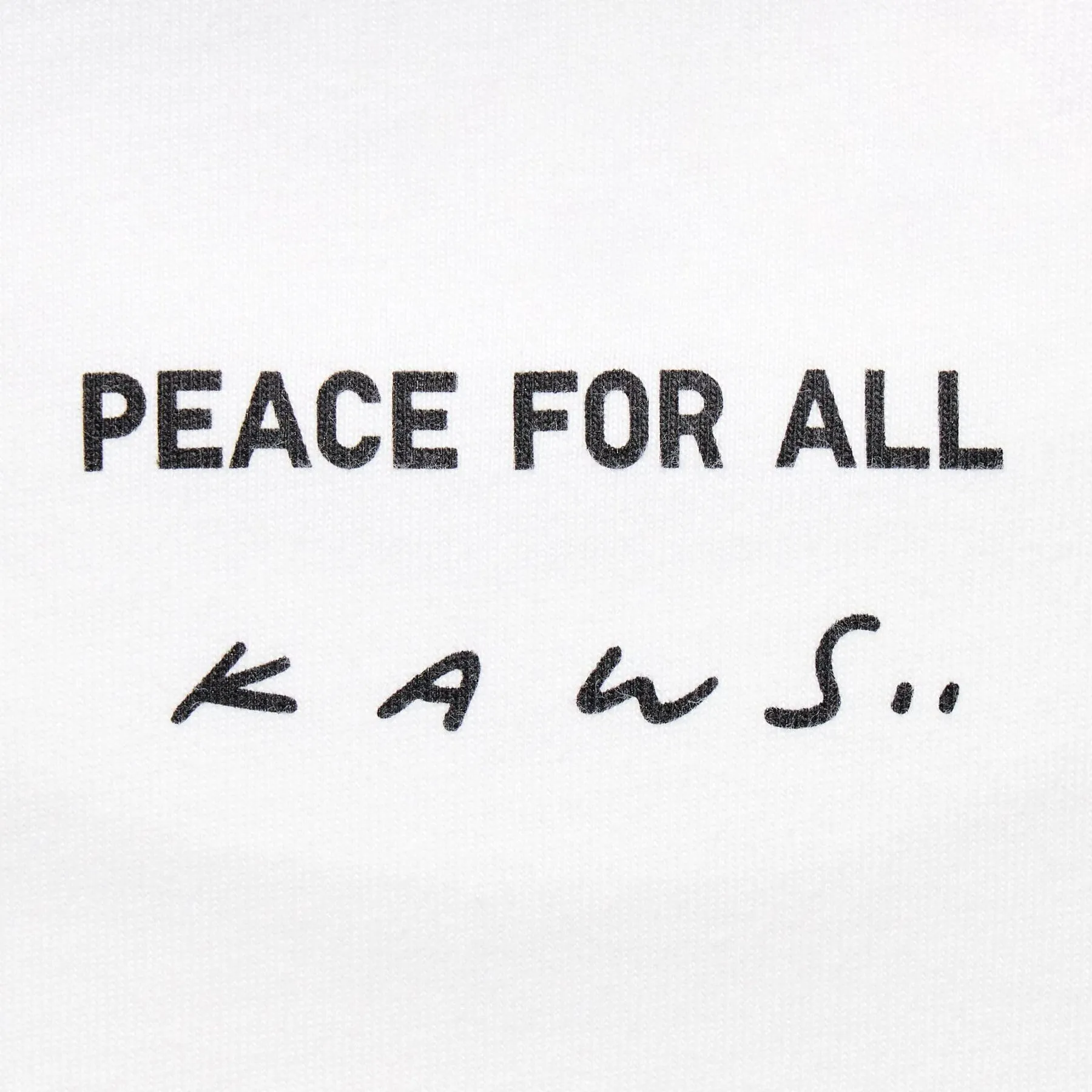 KAWS x UNIQLO Peace For All Tee White