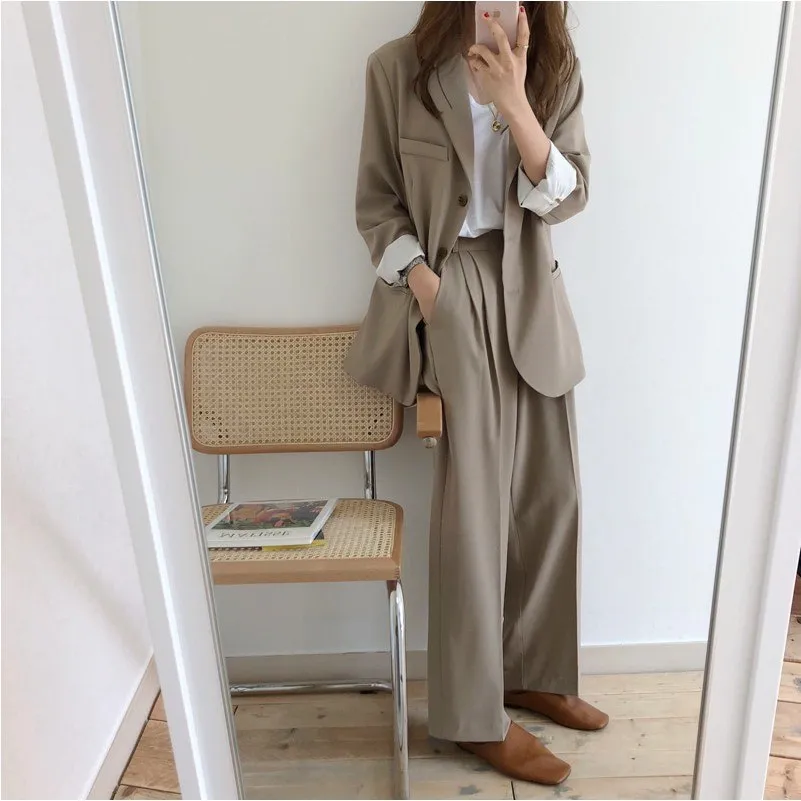 [Korean Style] Jeor Vintage Style Loose Fit Blazer