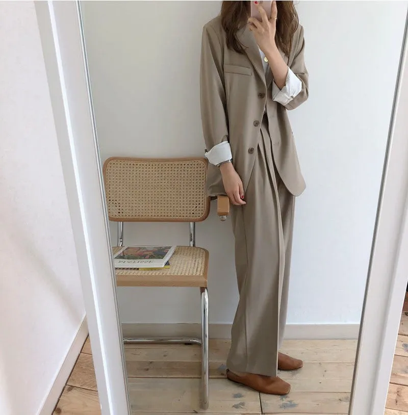 [Korean Style] Jeor Vintage Style Loose Fit Blazer