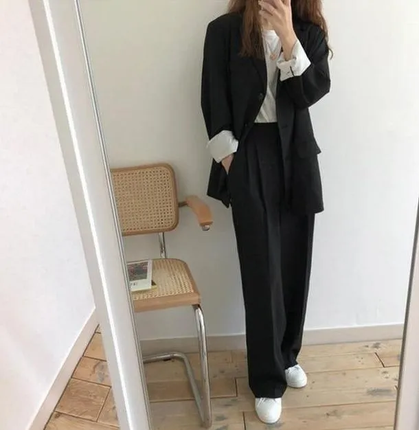 [Korean Style] Jeor Vintage Style Loose Fit Blazer