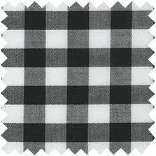 Made-to-Measure Shirt in Black Gingham Poplin