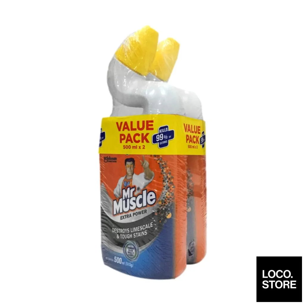 Mr Muscle Toilet Bowl Cleaner - Extra Power (Twinpack) 500mlX2