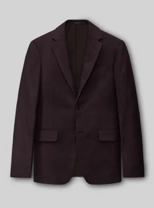 Napolean Wine Birdseye Wool Jacket