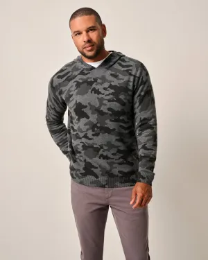 Neil Cotton Blend Camo Sweater Hoodie