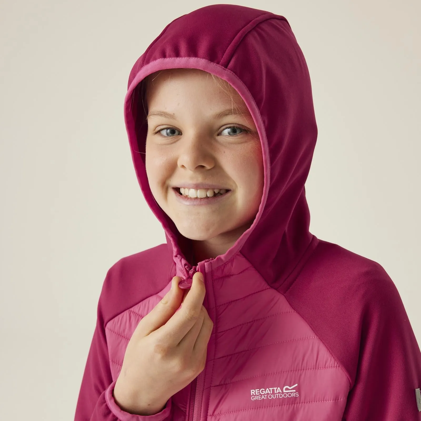 Regatta Kids Kielder Hybrid VIII Hooded Outdoor Walking Hiking Softshell Jacket