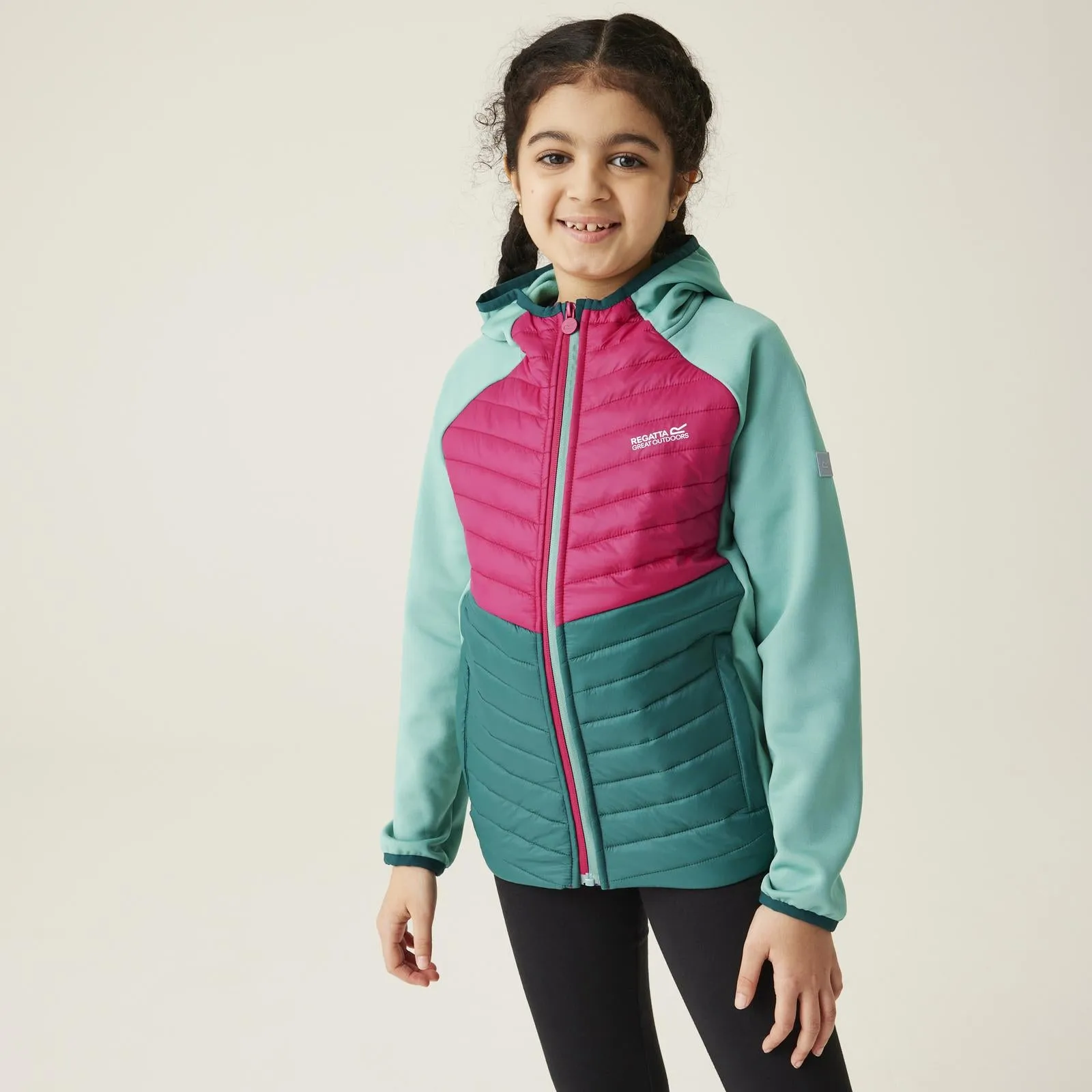 Regatta Kids Kielder Hybrid VIII Hooded Outdoor Walking Hiking Softshell Jacket