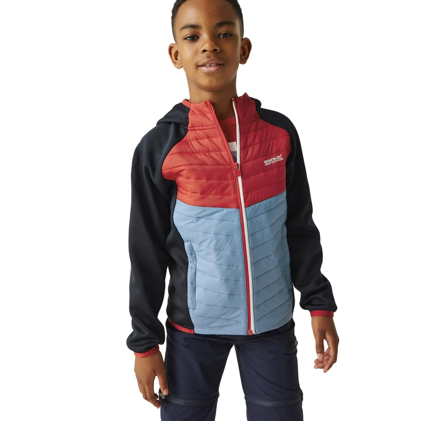 Regatta Kids Kielder Hybrid VIII Hooded Outdoor Walking Hiking Softshell Jacket