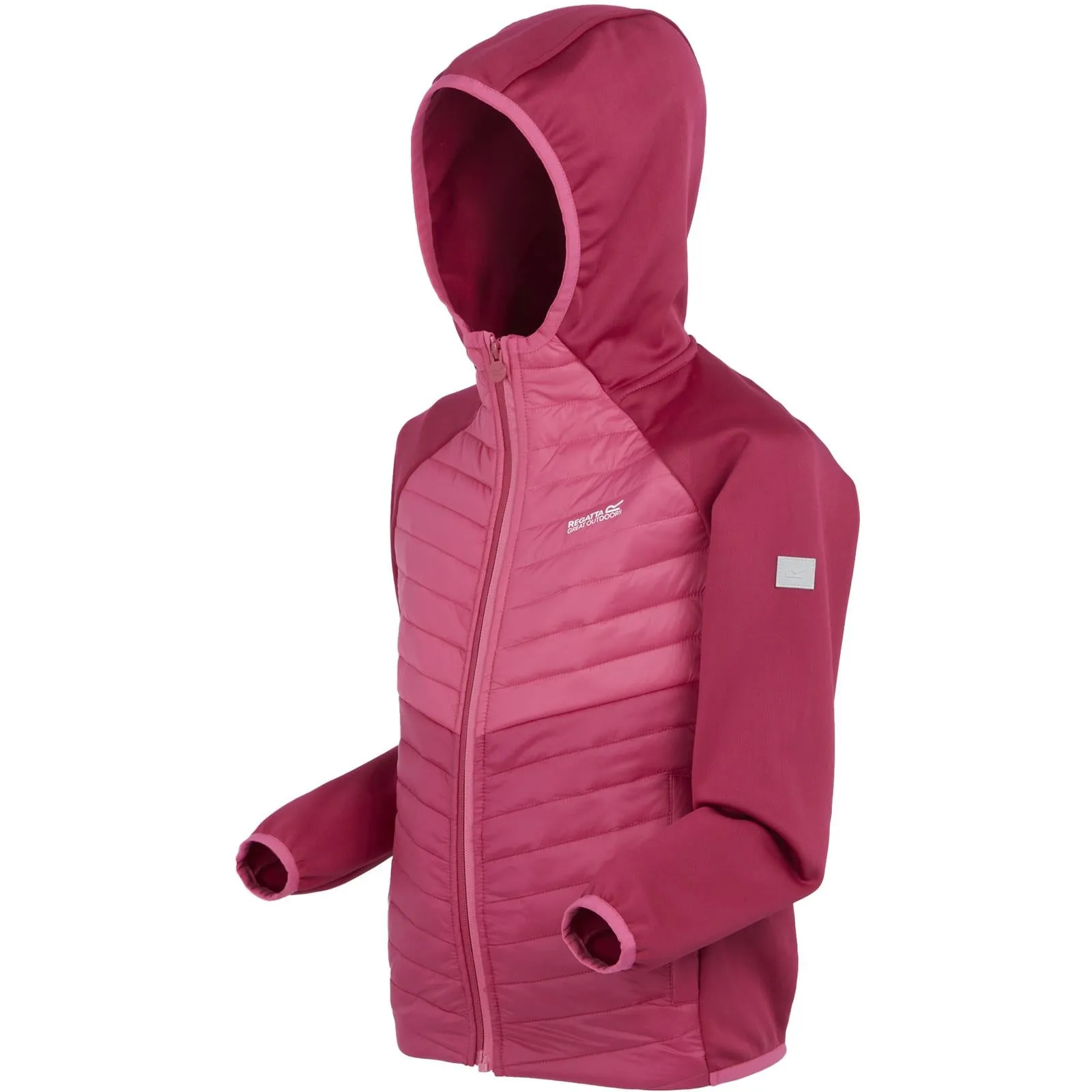 Regatta Kids Kielder Hybrid VIII Hooded Outdoor Walking Hiking Softshell Jacket