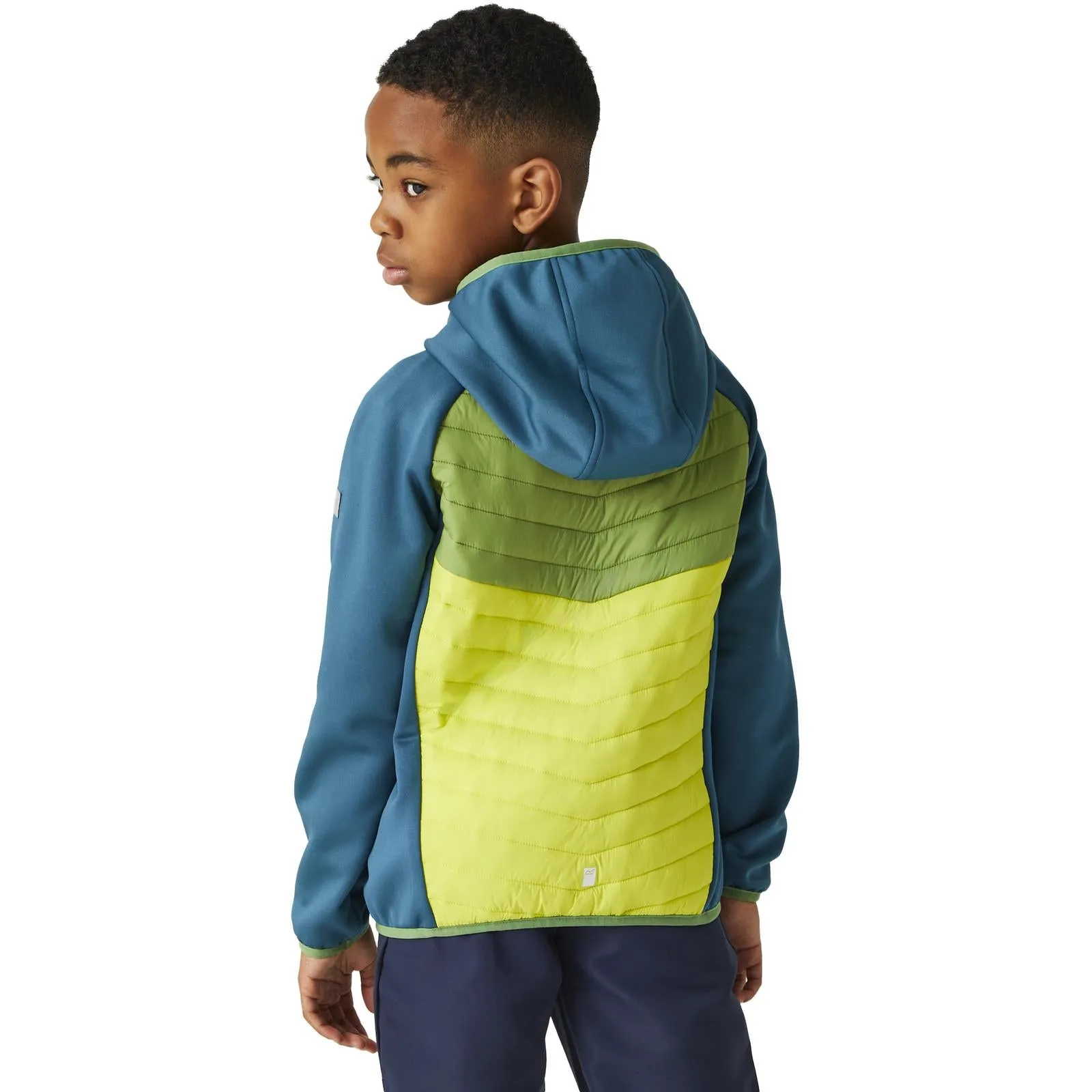 Regatta Kids Kielder Hybrid VIII Hooded Outdoor Walking Hiking Softshell Jacket