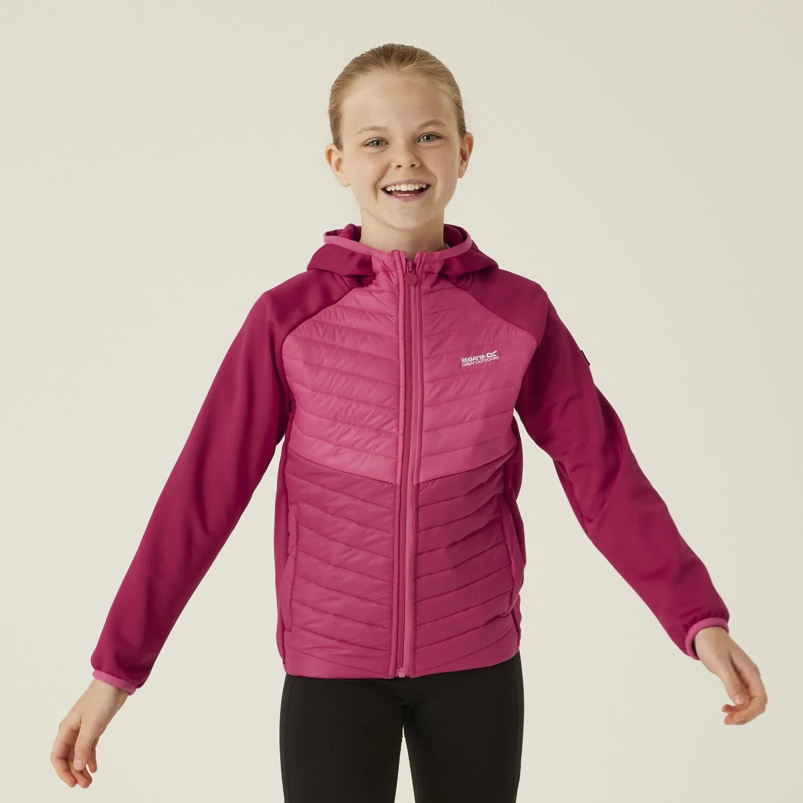 Regatta Kids Kielder Hybrid VIII Hooded Outdoor Walking Hiking Softshell Jacket