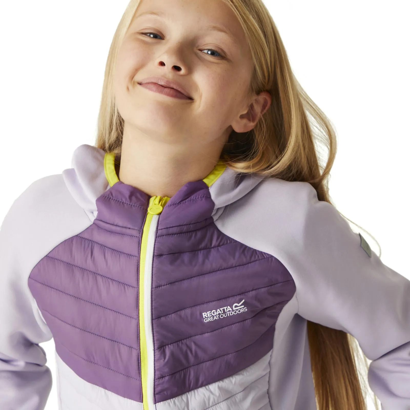 Regatta Kids Kielder Hybrid VIII Hooded Outdoor Walking Hiking Softshell Jacket