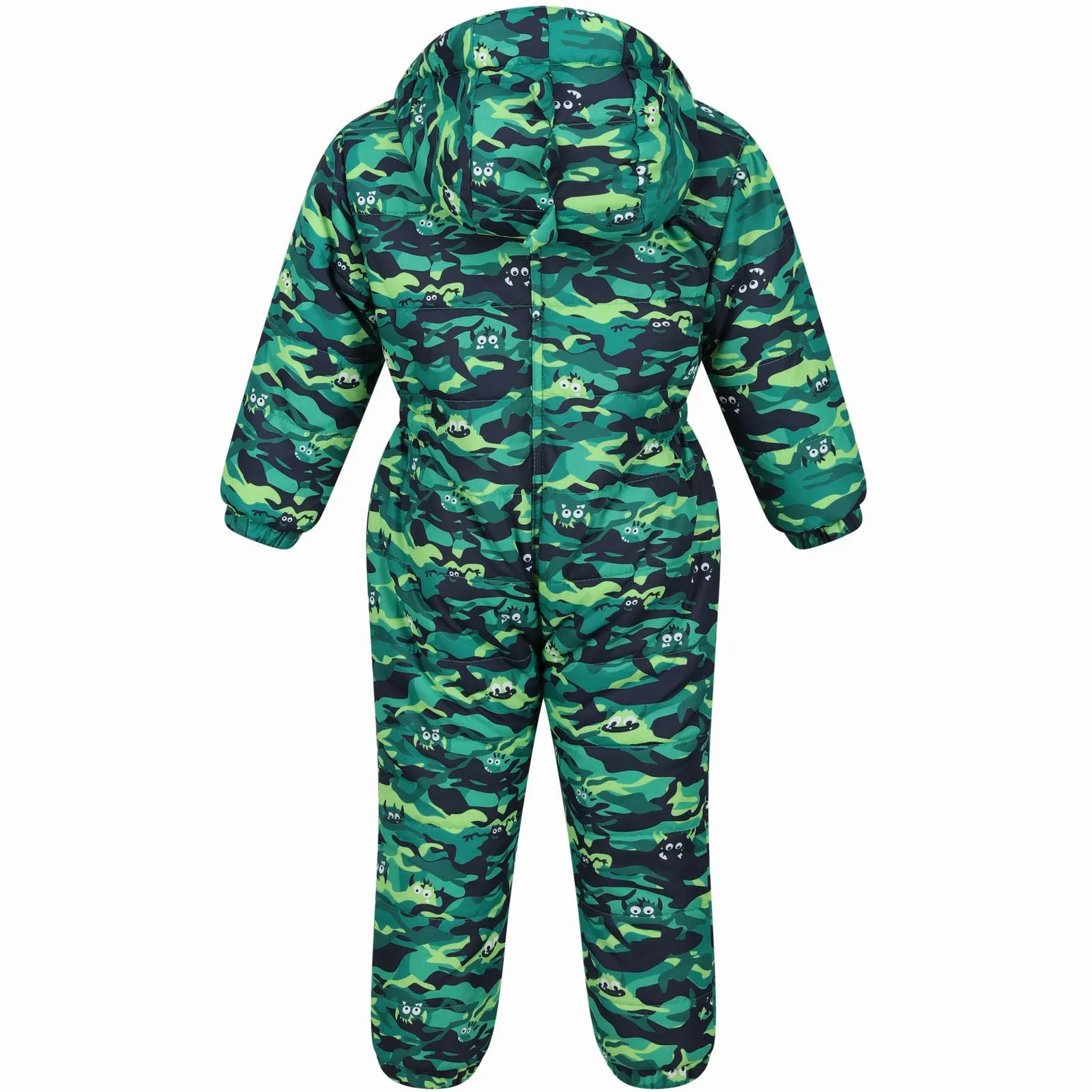 Regatta Kids Penrose Fullzip Insulated Fleece Lined Hood Puddle Suit