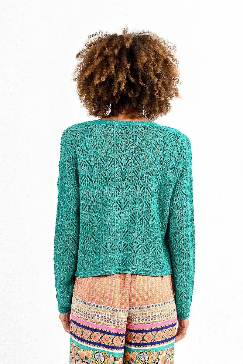 Sharri Open Knit Cardigan