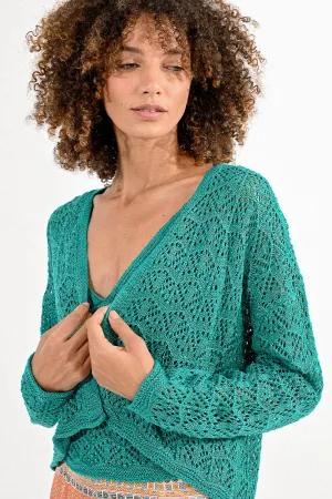 Sharri Open Knit Cardigan