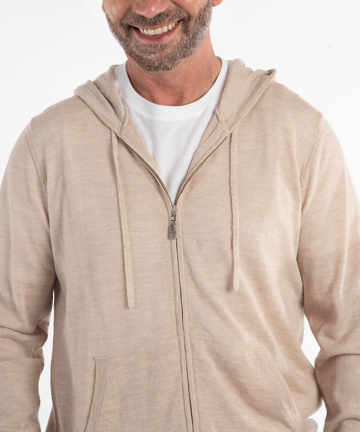 Signature Ultra Light 100% Merino Wool Full-Zip Hoodie