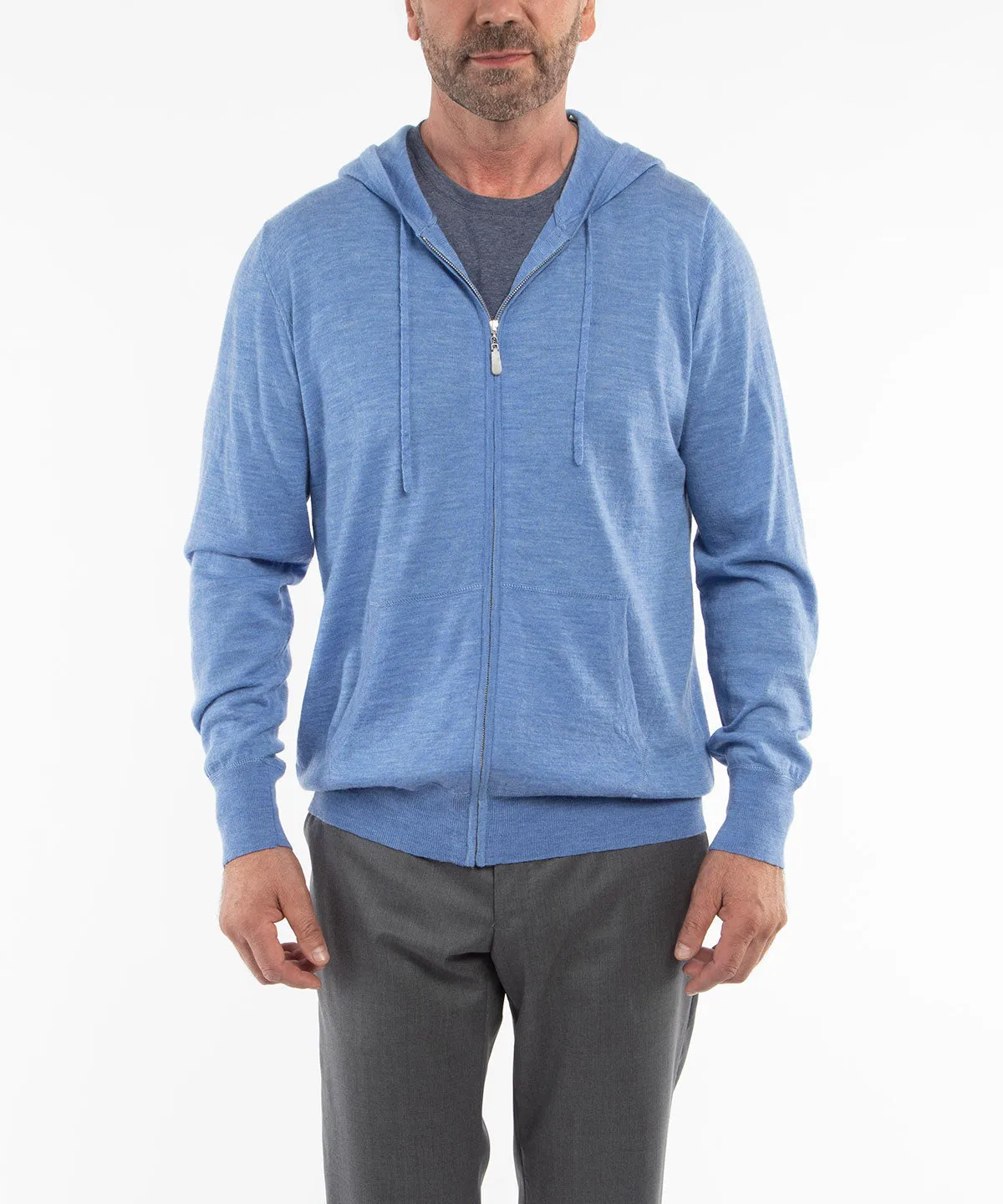 Signature Ultra Light 100% Merino Wool Full-Zip Hoodie