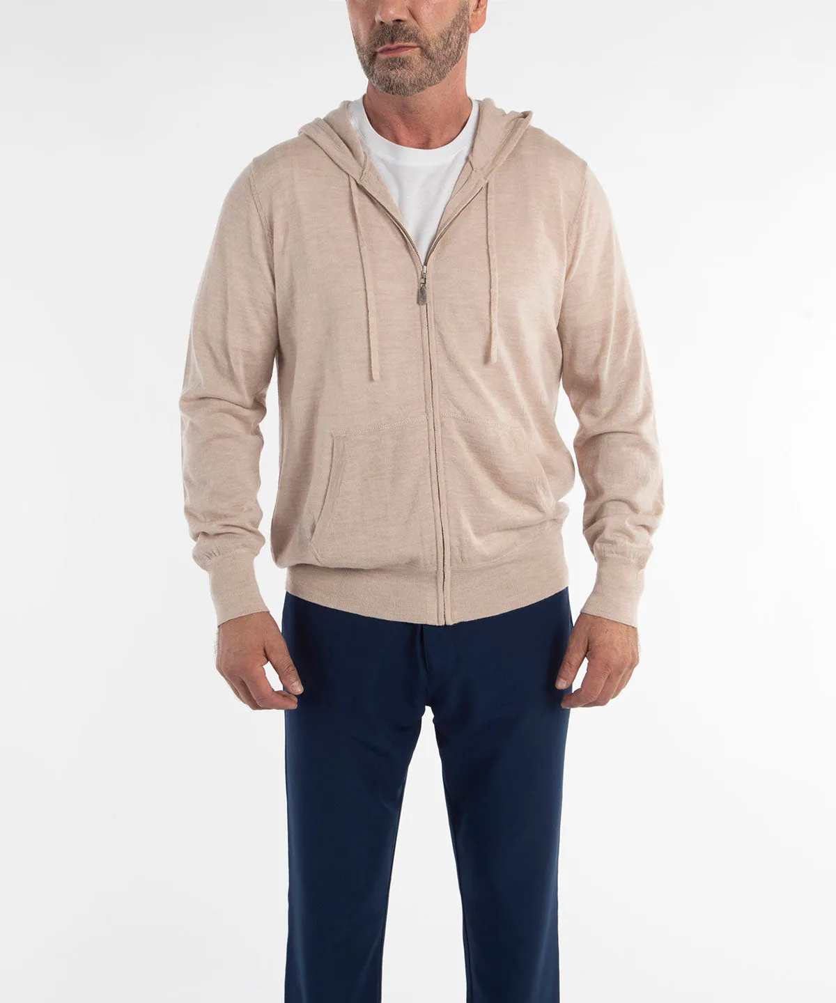 Signature Ultra Light 100% Merino Wool Full-Zip Hoodie