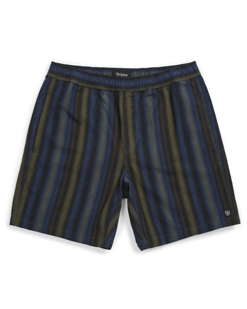 Steady Elastic Shorts - Navy/Green