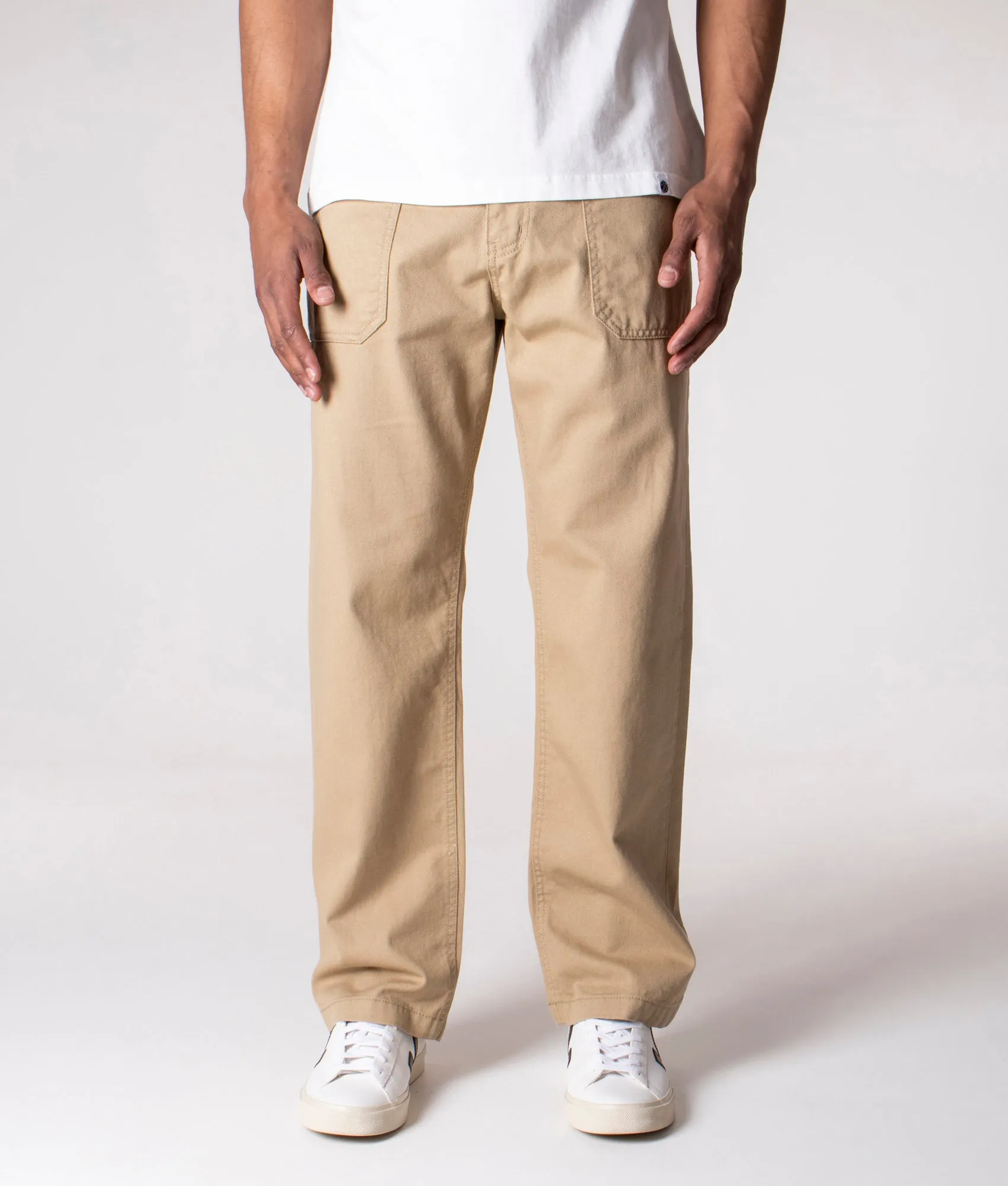 Straight Fit Cotton Fatigue Pants