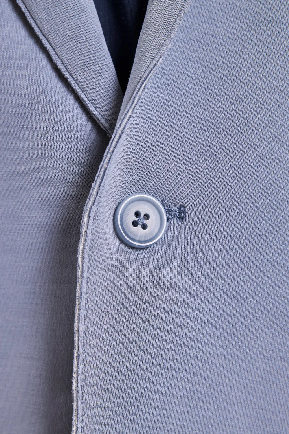 The Luca - Double Knit Soft Jacket - Mist Blue