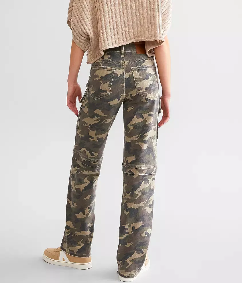 Tracey Camo Cargo Straight Stretch Jean