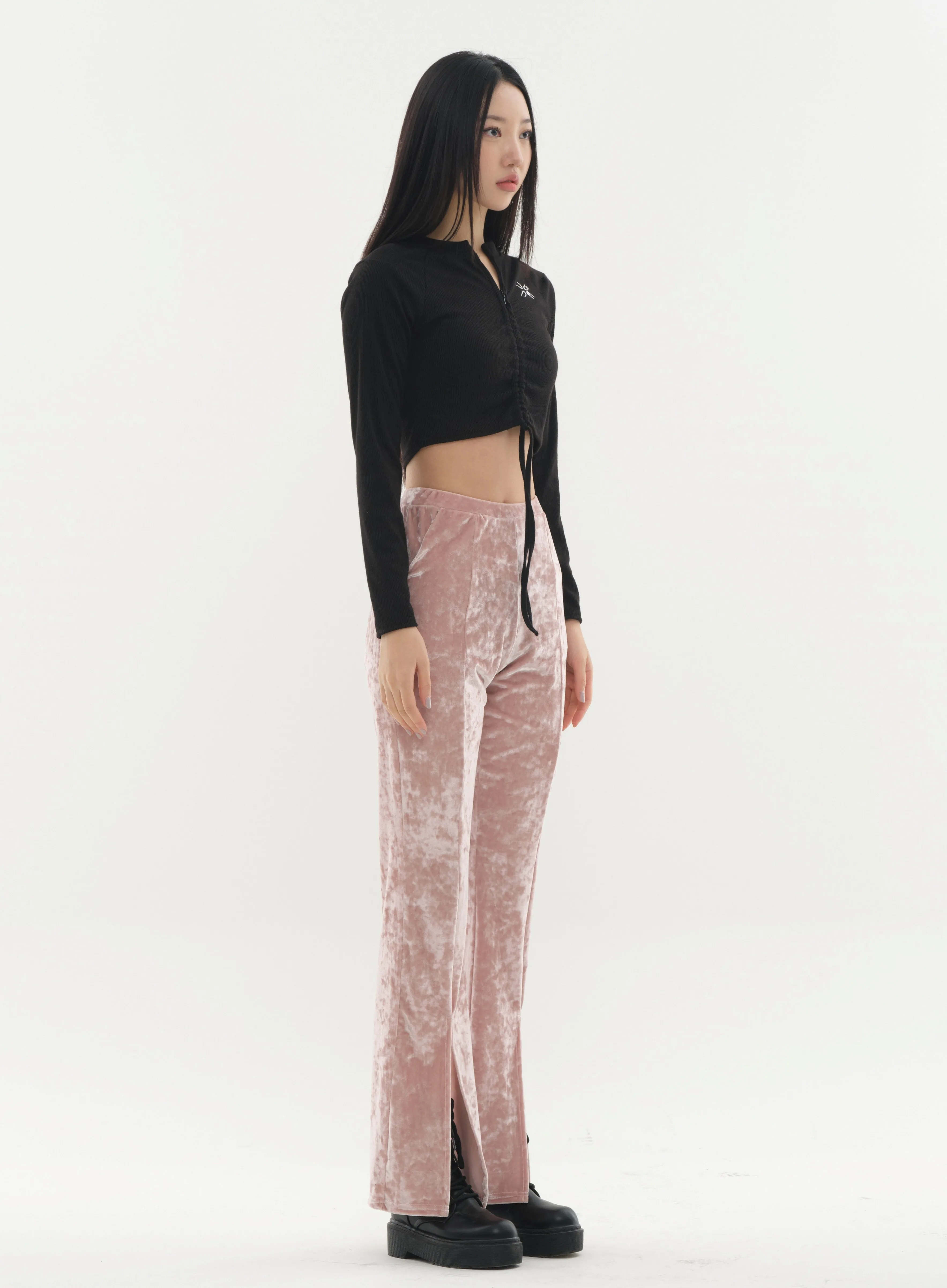 Velvet Bootcut Pants #Original Kpop #121682