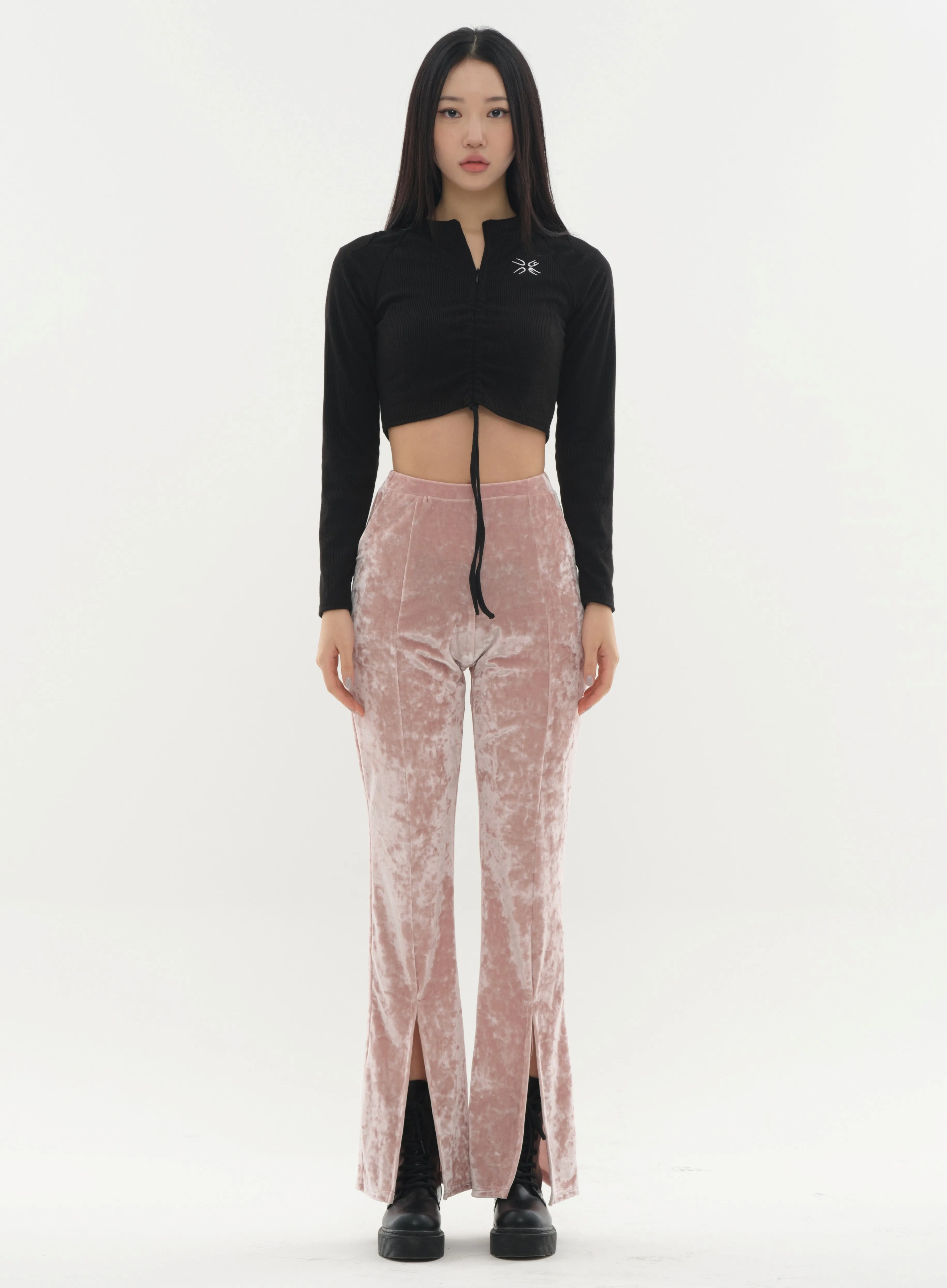 Velvet Bootcut Pants #Original Kpop #121682