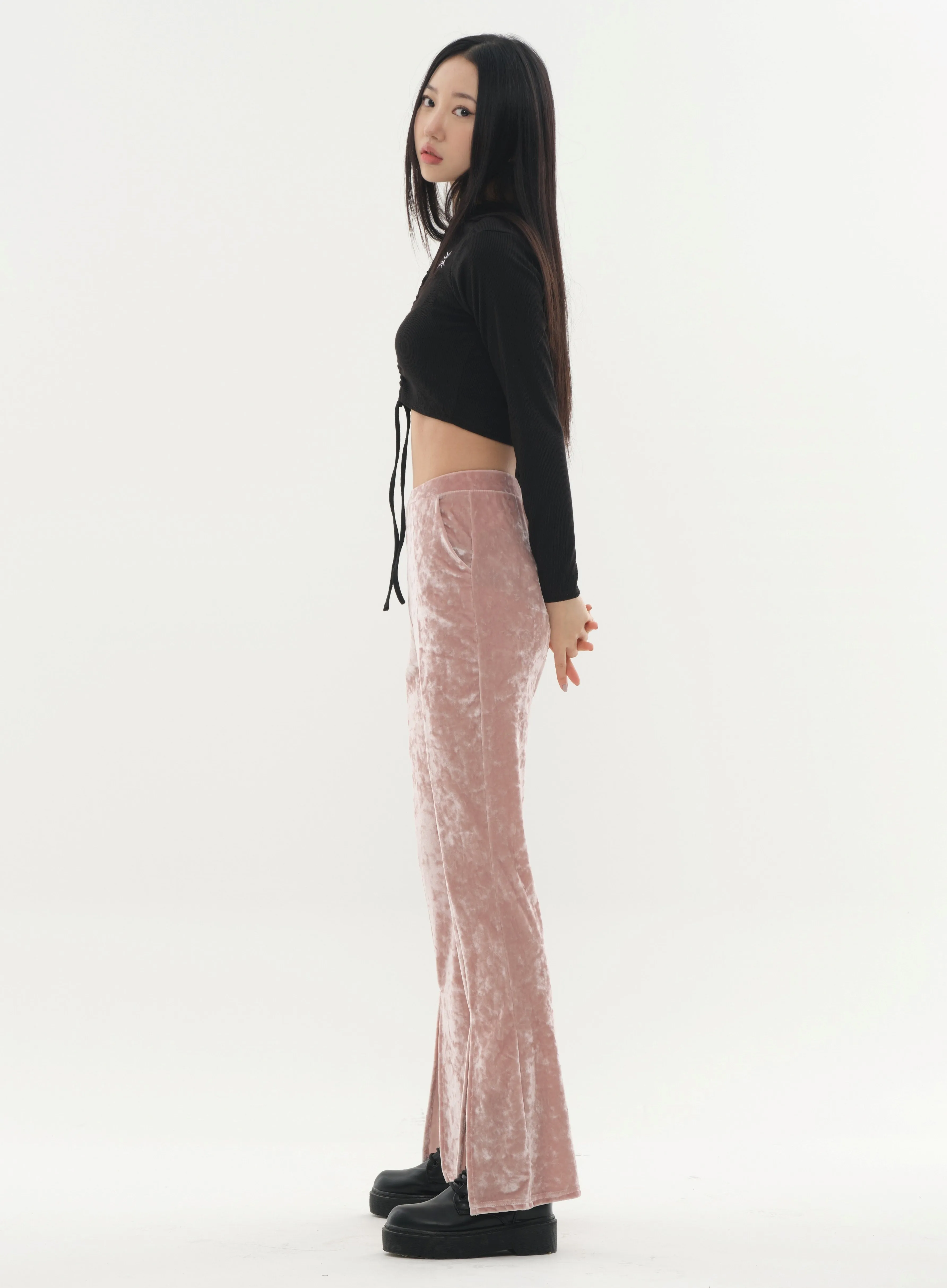 Velvet Bootcut Pants #Original Kpop #121682