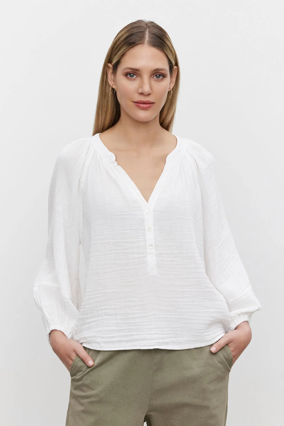 VIVI COTTON GAUZE TOP